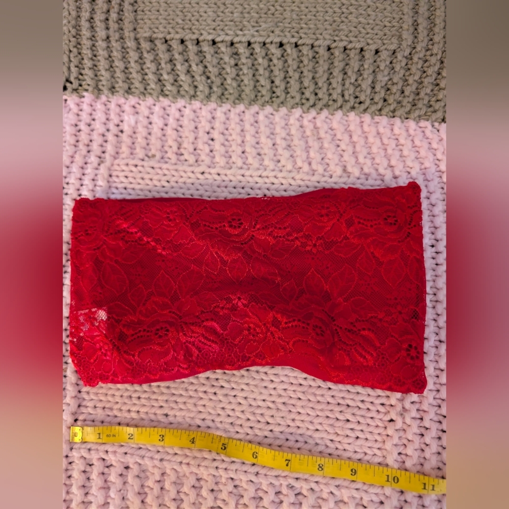 Callie Lives Red Bandeau - Picture 7 of 8
